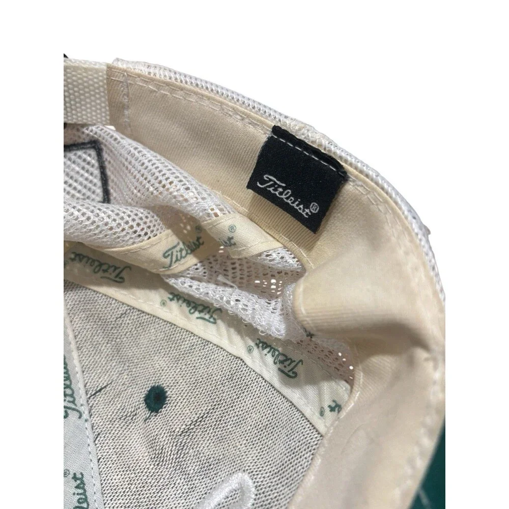 Vintage #1 Titleist FJ Green Golf Hat Tour Series With Strap